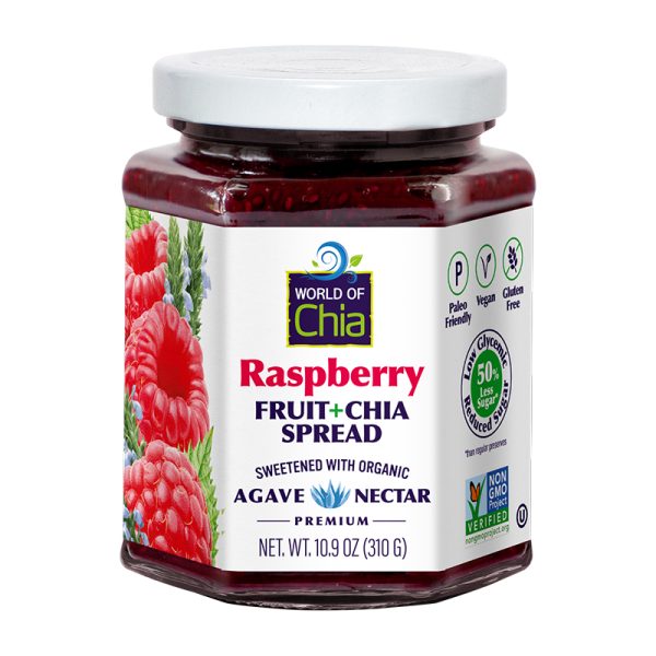 PREMIUM chia raspberry fruit spread