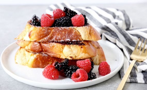 French Toast With Chia Blackberry Spread recipe